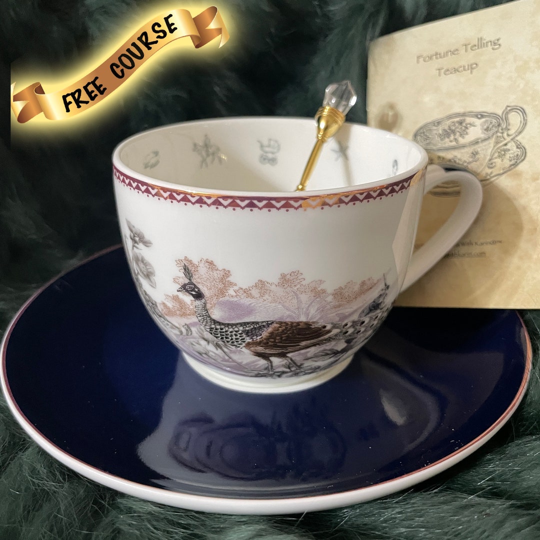 Peacock Tea Cup and Saucer Set. Teacup and Saucer Set. FREE Etsy