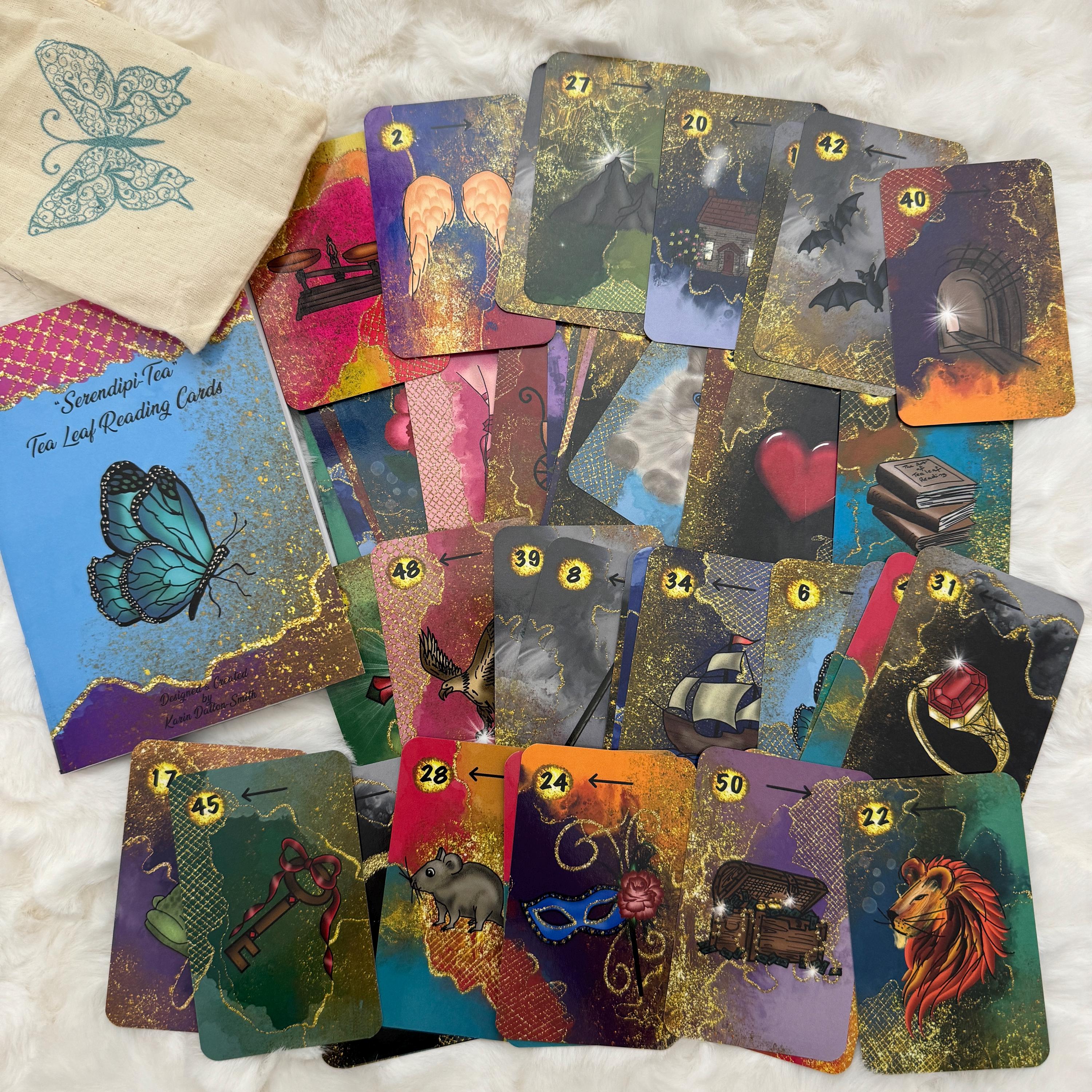 Tea Leaf Reading Cards | Serendipi-Tea Oracle Deck (Free Course 
