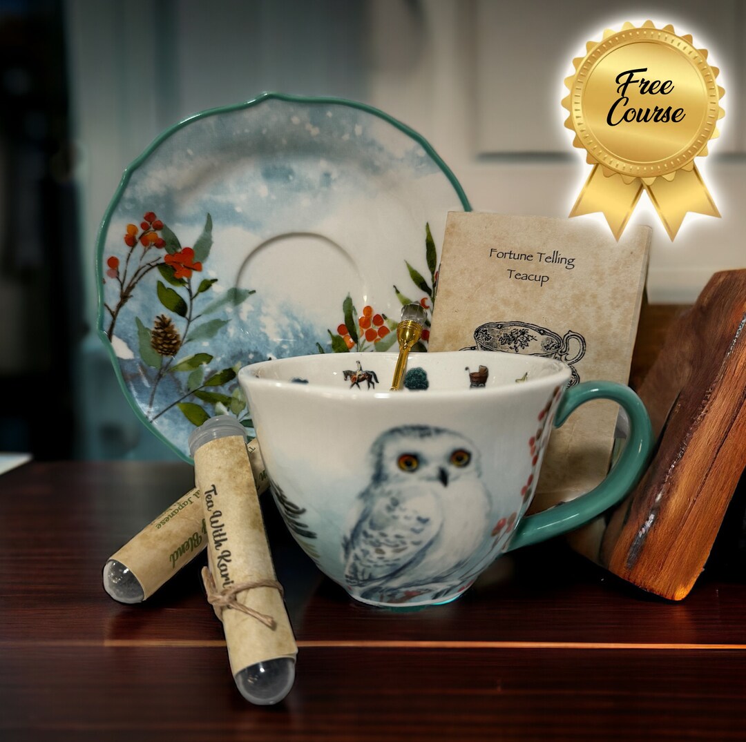 Owl Fortune Telling Teacup. High Quality. Divination Tea Cup and Saucer ...
