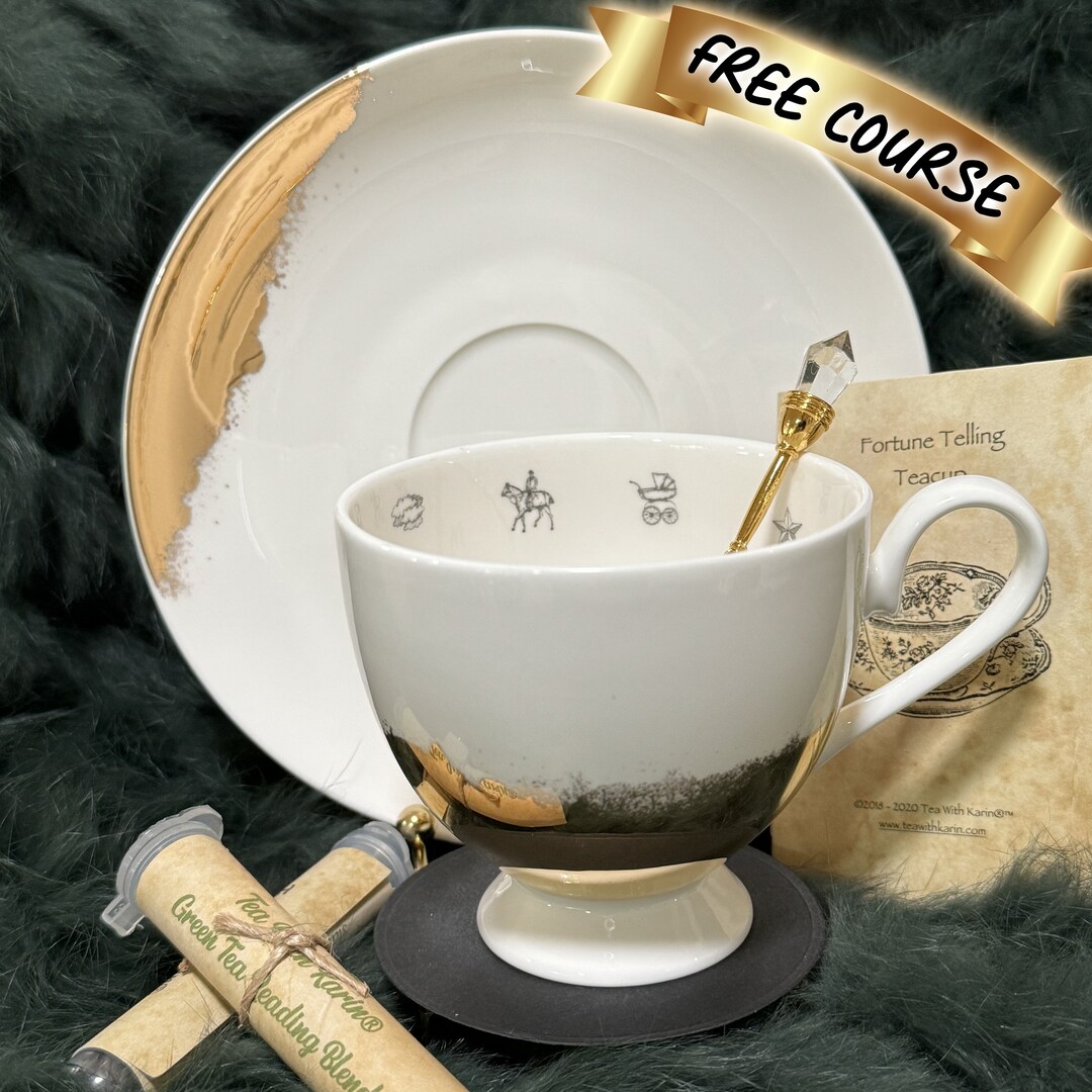 Luxurious White Gold Tea Cup and Saucer Set. Teacup and Saucer Etsy