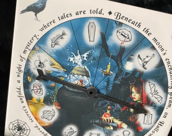 Halloween Party spinner | Charm casting | Halloween | Fortune teller | Charm kits include bag and guide book