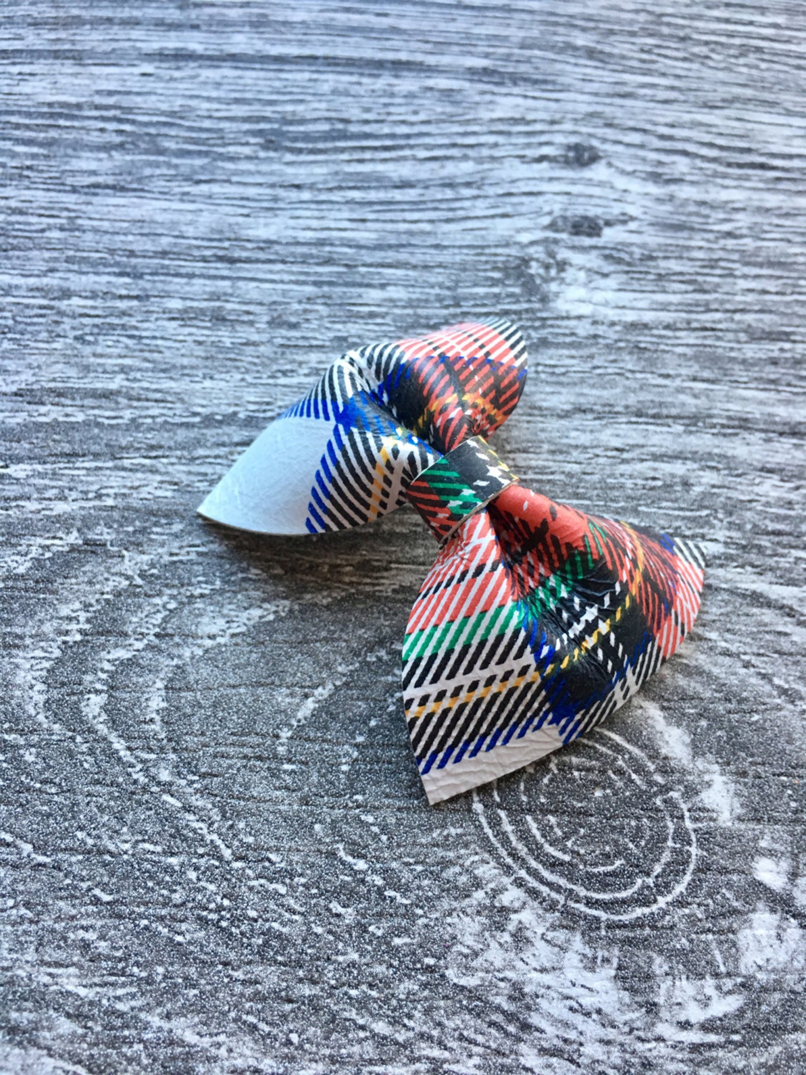 Plaid Leather Bow - the Classic, Buttercup, Leafknot, Roundknot ...