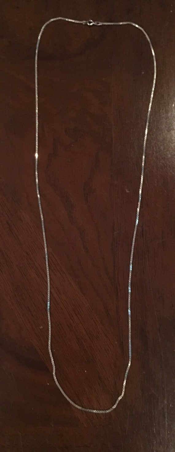 Sterling Silver Box Link Chain Necklace