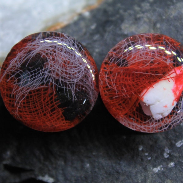 Real Teeth Plugs, Horror Goth Gauges, Handmade Ear Tunnels