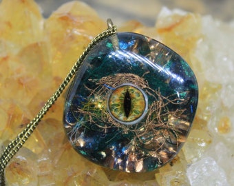 dragon Eye pendant Dragon jewelry Evil eye necklace all seeing eye talisman necklace amulet Spiritual Protection Jewelry All Seeing Eye