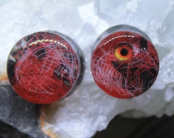Blutige Augapfel Ohr Plugs: Horror Gothic Plugs
