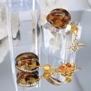 VERSAND AM NÄCHSTEN TAG Bernstein Teardrop Plugs Gold Hochzeits Plugs 19 mm Hochzeits Plugs 3/4 Gothic Plugs 19 mm Gelb Gold