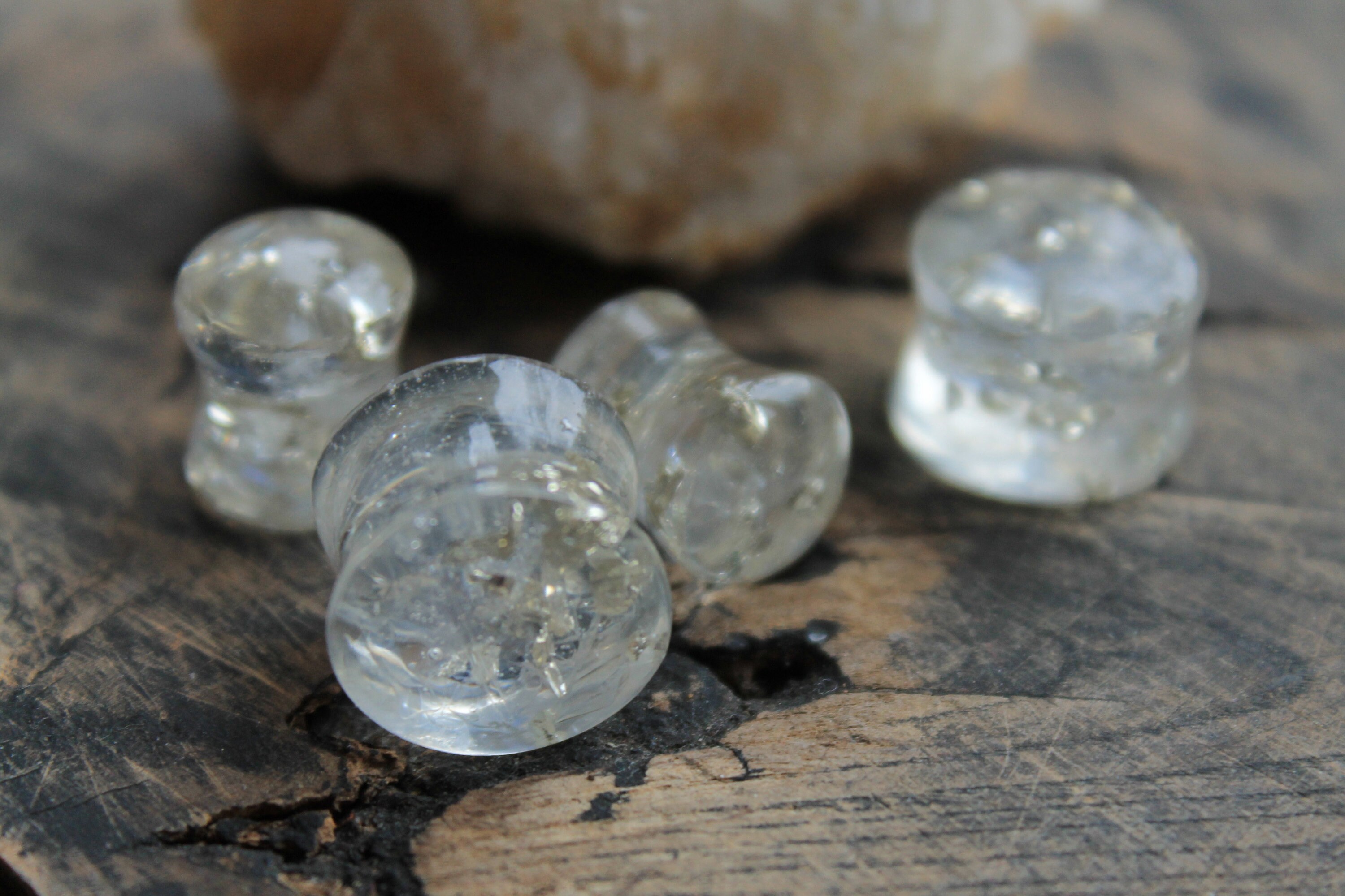 Wedding Gauges Crystal Plugs Bridal Gauges Resin Plugs 00 Etsy