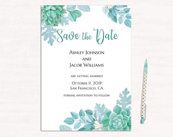simple wedding announcement template black and white save the etsy