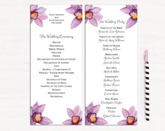 nautical wedding program template beach ceremony program etsy