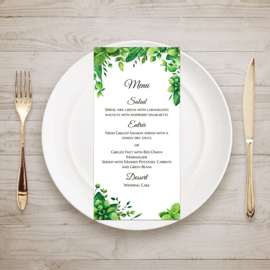 free downloadable templates for menu cards