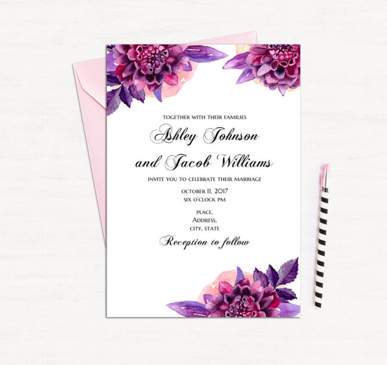 Format Of Wedding Card