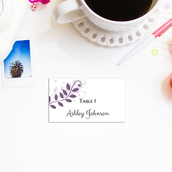 wedding place cards template wedding table name card printable etsy