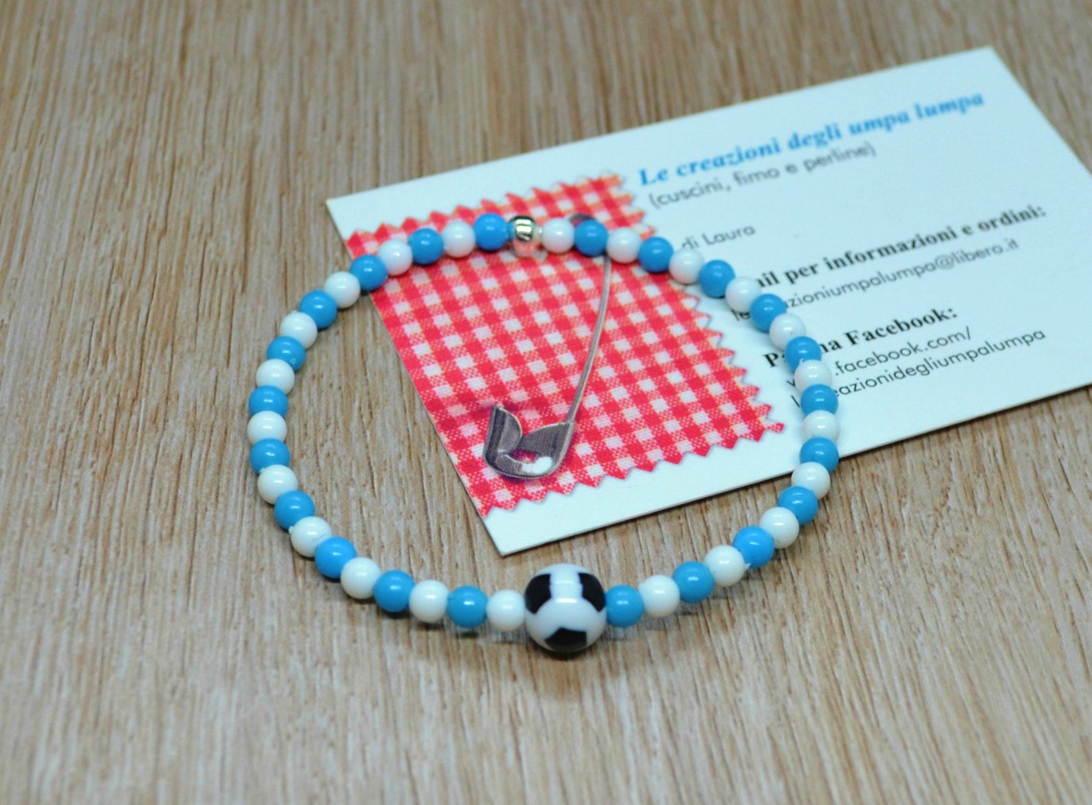 Soccer Bead Elastic Bracelet Soccer Team Gift Soccer Fan Etsy