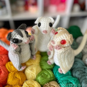Sugar Glider Amigurumi Crochet Pattern, Sassy the Sugar Bear Possum Realistic Plush Digital Download PDF Tutorial image 1