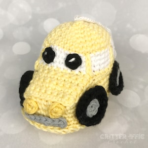 Car Amigurumi Crochet Pattern, Automobile Vehicle Bath Scrubby Plush Digital Download PDF Tutorial image 7