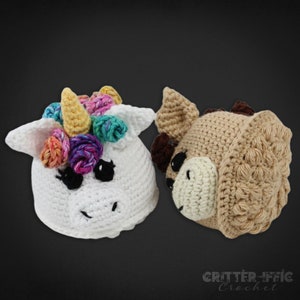 Unicorn Amigurumi Crochet Pattern, Magical Horse Fantasy Creature Scrubby Plush Digital Download PDF Tutorial image 4