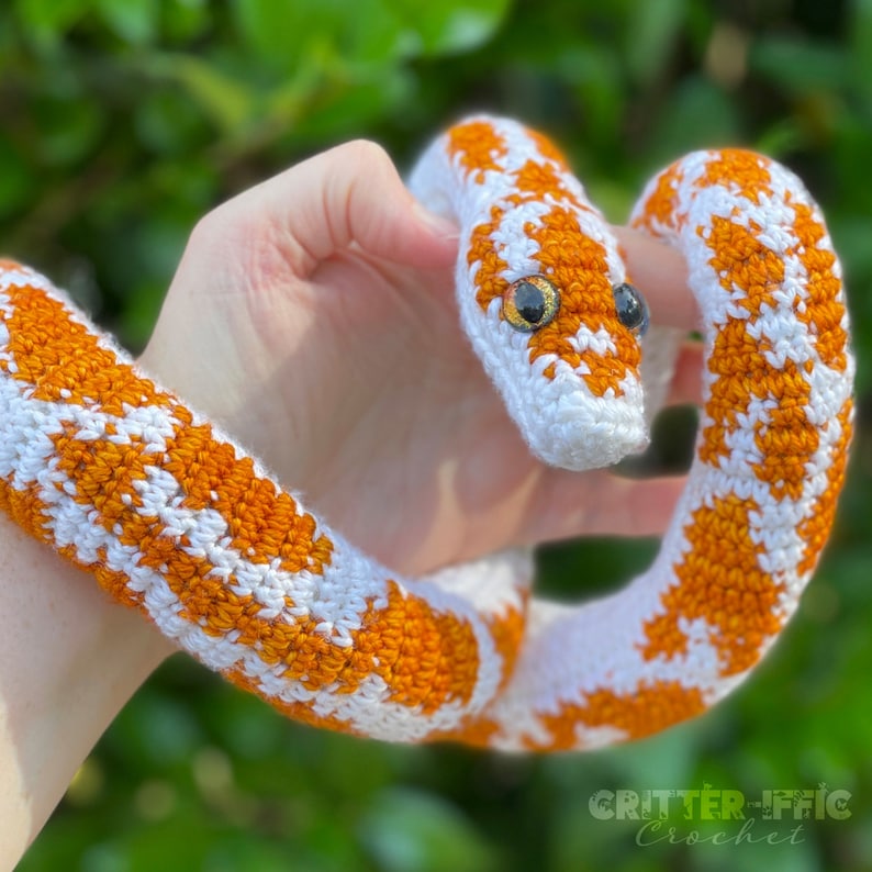 Ball Python Amigurumi Crochet Pattern Betty the Realistic - Etsy