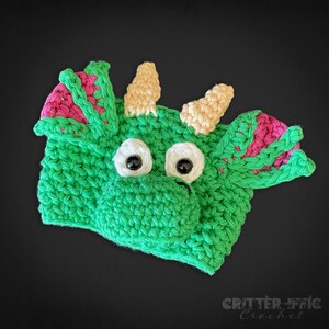 Dragon Coffee Mug Cozy Crochet Pattern, Magical Fantasy Creature Travel Cup Animal Sleeve Digital Download PDF Tutorial image 5