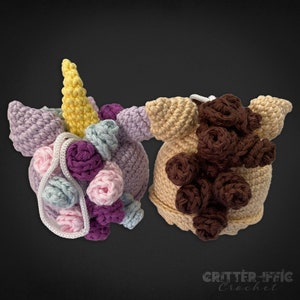 Unicorn Amigurumi Crochet Pattern, Magical Horse Fantasy Creature Scrubby Plush Digital Download PDF Tutorial image 2