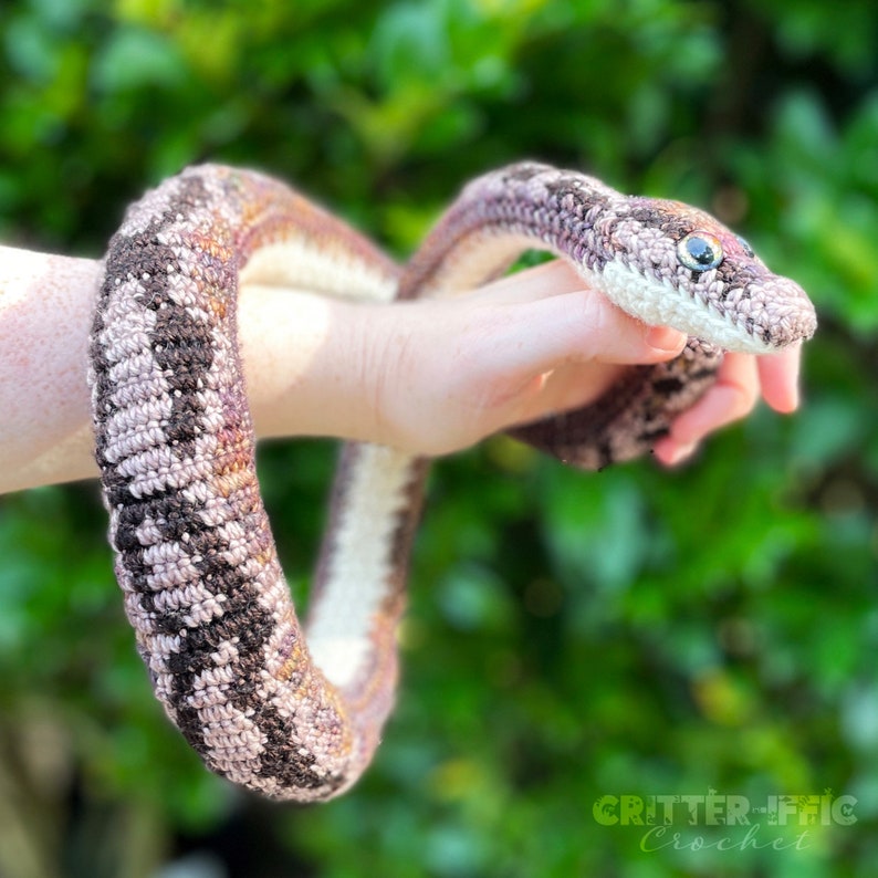 Ball Python Amigurumi Crochet Pattern Betty the Realistic Etsy