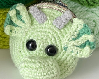 Crochet Dragon Coin Purse Pattern: Fantasy Animal Pouch (PDF Tutorial)