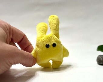 Pocket Rabbit Plush, Anti-stress worry pet, Gift for Best Friend, Pocket school friend, Animals Stuffies, Worry Buddy, Weighted Animal
