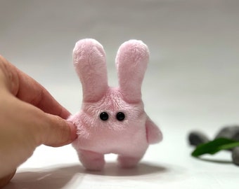 Pocket Bunny Plush, Anti-stress worry pet, Gift for Best Friend, Pocket school friend, Travel Companions