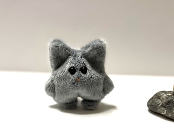 Pocket Cat Gray Plush Toy: Weighted Sensory Fidget, Anxiety Pet, Stuffed Animal