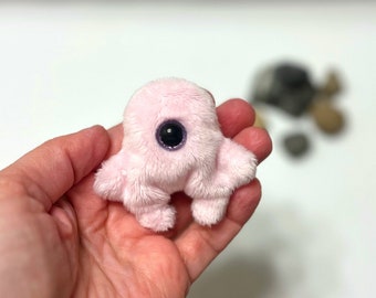 Pocket Monster Plush Toy, Worry Pet, Weighted Animal, Travel Companions, Sensory Plush, Lucky Charm, Fidget Plush, Anxiety Animal, Hug Mom