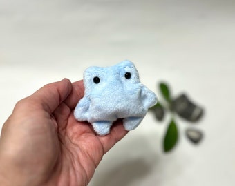 Pocket Frog Plush Toy: Worry Pet, Travel Companion, Stress Relief Animal, Hug Mom