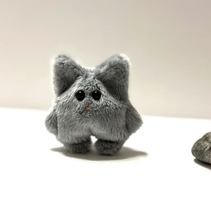 Pocket Cat Gray Plush Toy