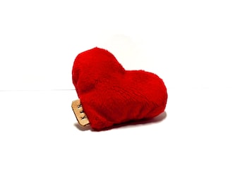 Personalized Pocket Heart Plush: Anxiety Stress Relief, Sensory Plushie, Hug Love, Weighted Mini Plushie