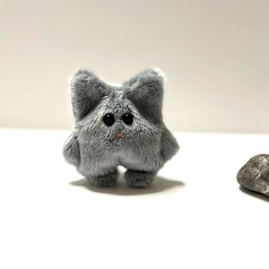 Pocket Cat Gray Plush Toy