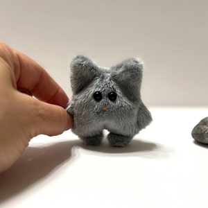 Pocket Cat Gray Plush Toy