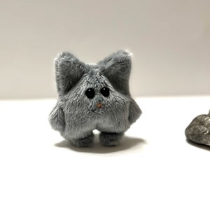 Pocket Cat Gray Plush Toy