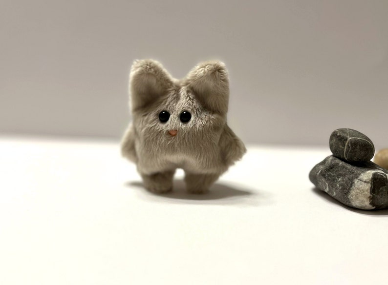 Pocket Cat Soft Beige Plush Toy