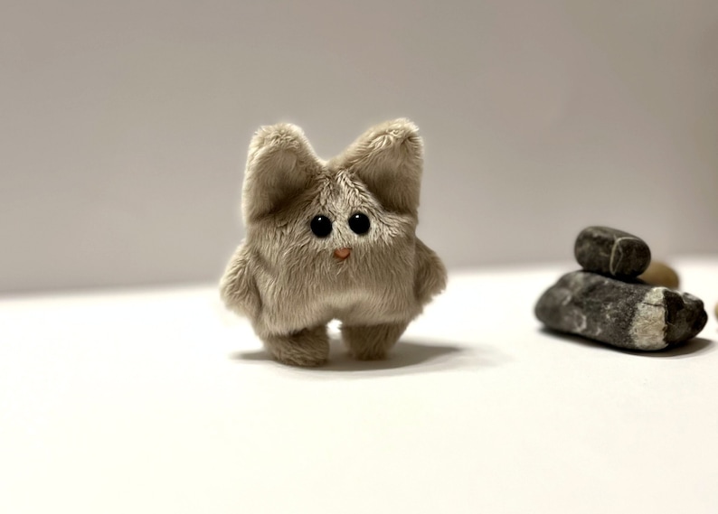 Pocket Cat Soft Beige Plush Toy