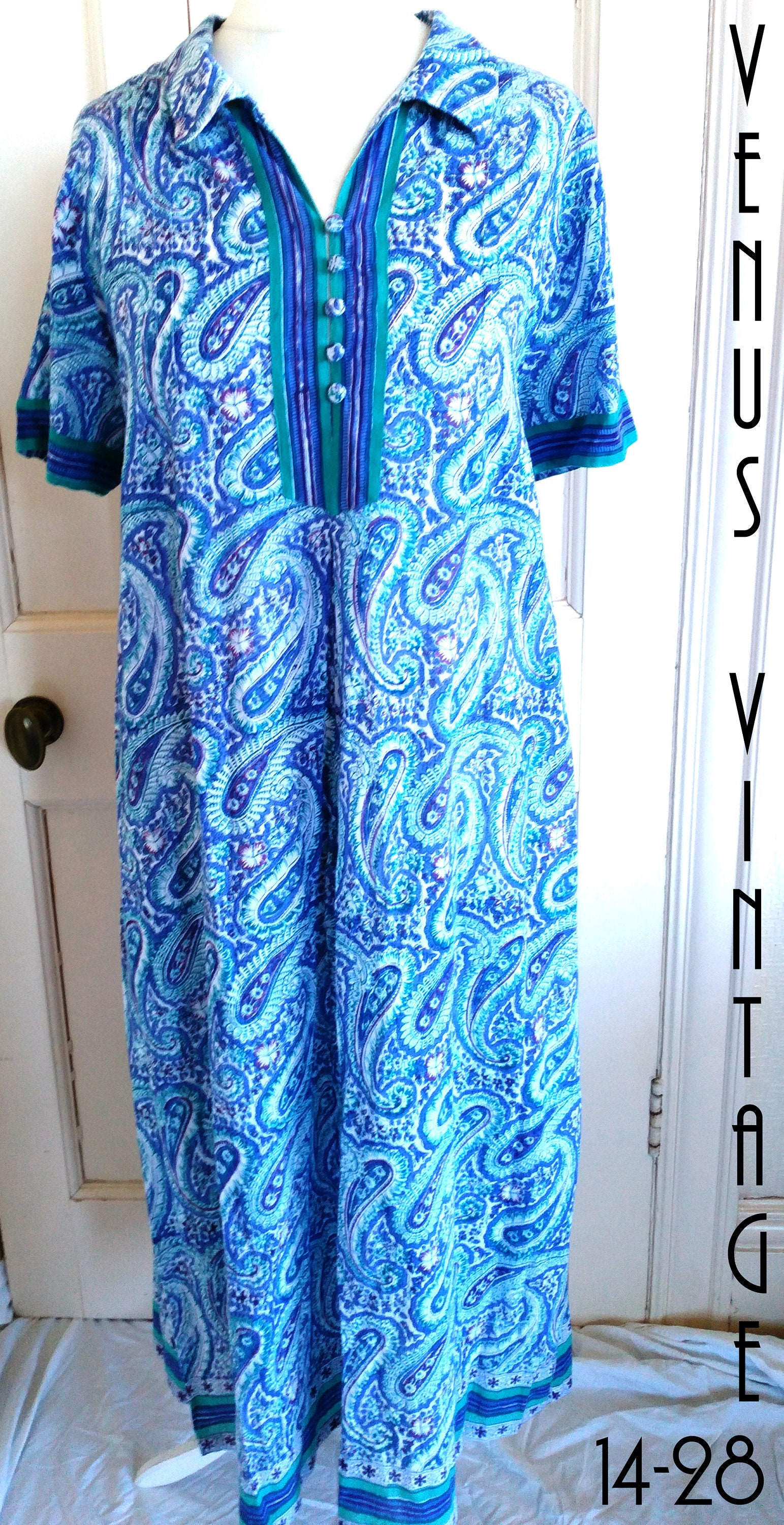 venus paisley boho dress