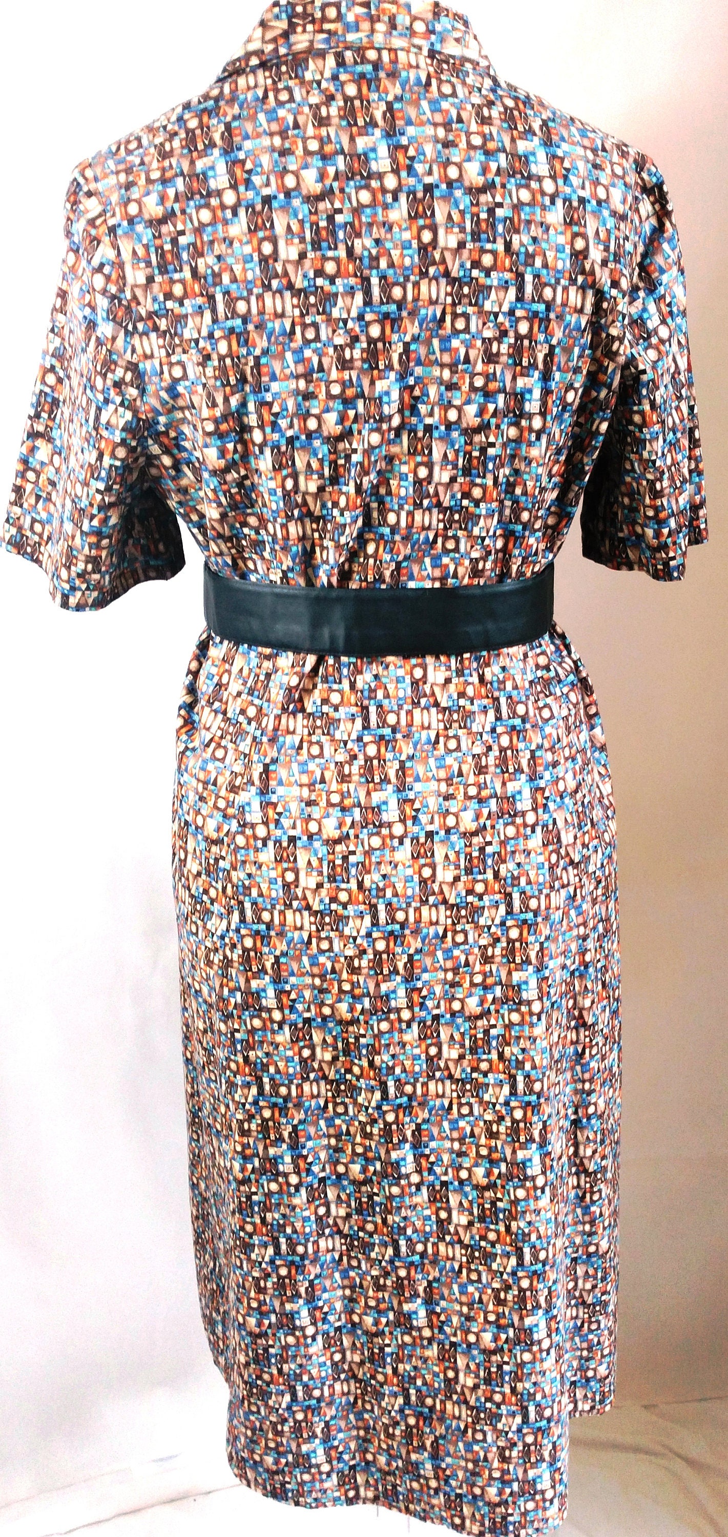 Sale!! Plus Size UK 16 Vintage 1950s-Style Secretary Shirtwaist Dress ...