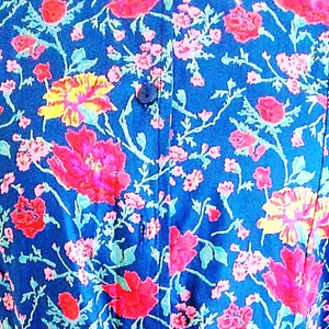 UK 14 Vintage 1980s Tea Dress Cottagecore Floral William Morris EU 42 US 10 Bust 40 102cm image 3