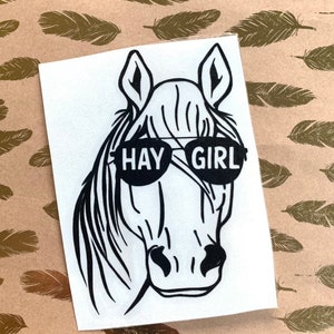 Vinyl Decal, Horse Decal, Horse Head Decal, Funny Horse Decal, Yeti Decal, Car Decal, Farmer Decal, Cowgirl, Horse Rider, Lover, Horse Farm