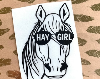 Vinyl Decal, Horse Decal, Horse Head Decal, Funny Horse Decal, Yeti Decal, Car Decal, Farmer Decal, Cowgirl, Horse Rider, Lover, Horse Farm