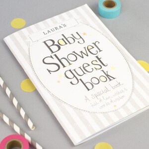 personalised baby shower guest book