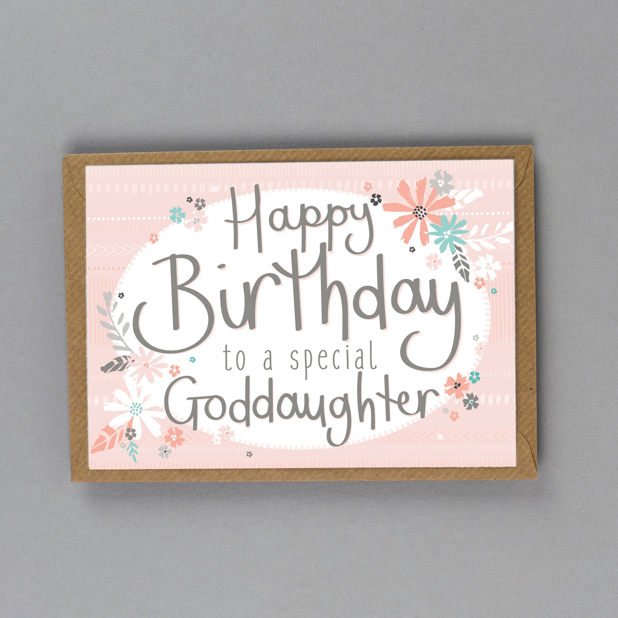 Happy Birthday Card To My Goddaughter Free Uk Delivery Etsy Happy Birthday Card To My Goddaughter Free Uk Delivery Etsy