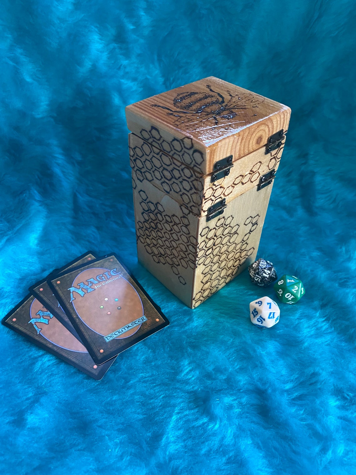 Deck Box Handmade Wooden Deckbox TCG MTG Yugioh Etsy