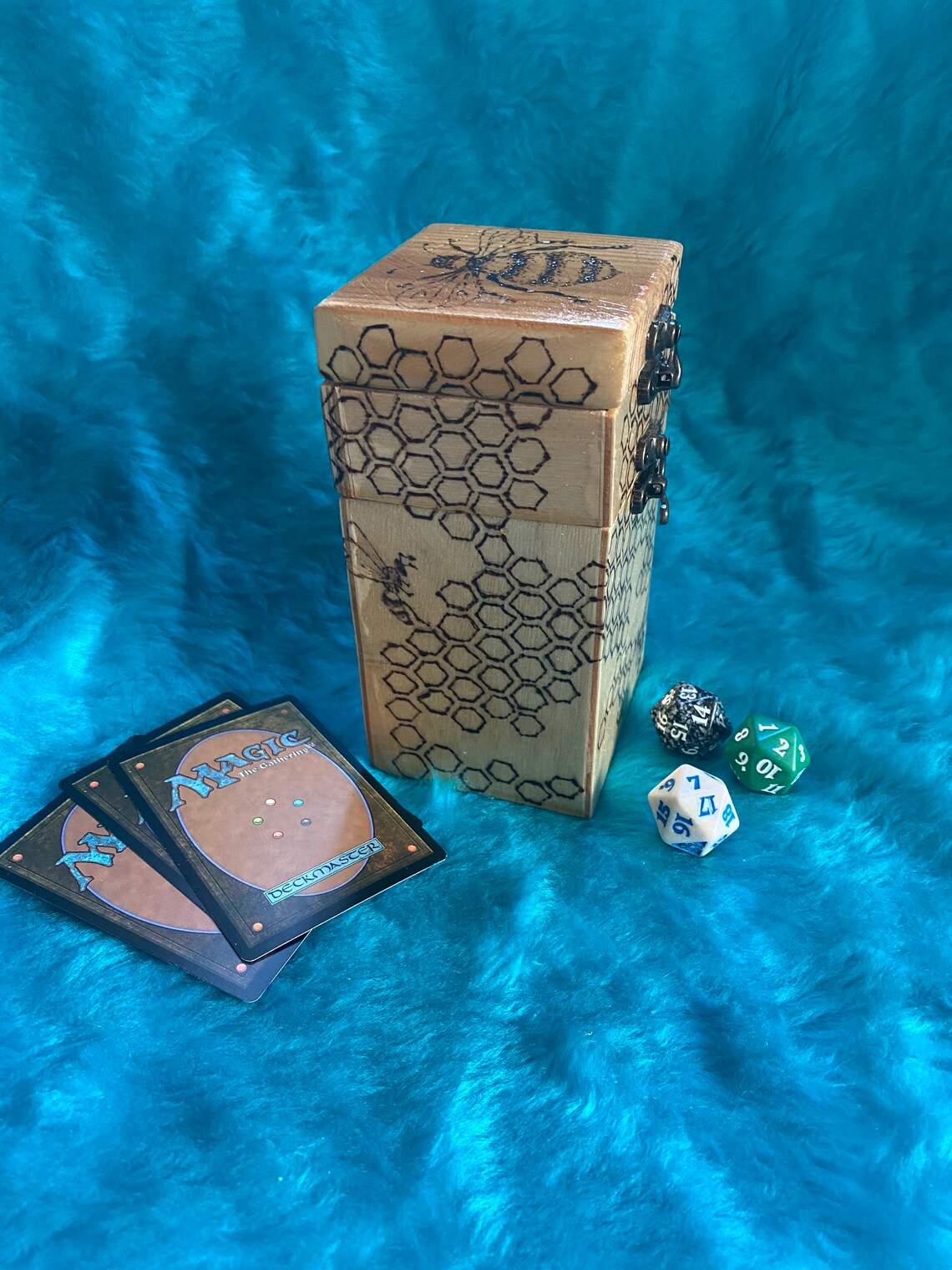 Deck Box Handmade Wooden Deckbox TCG MTG Yugioh Etsy