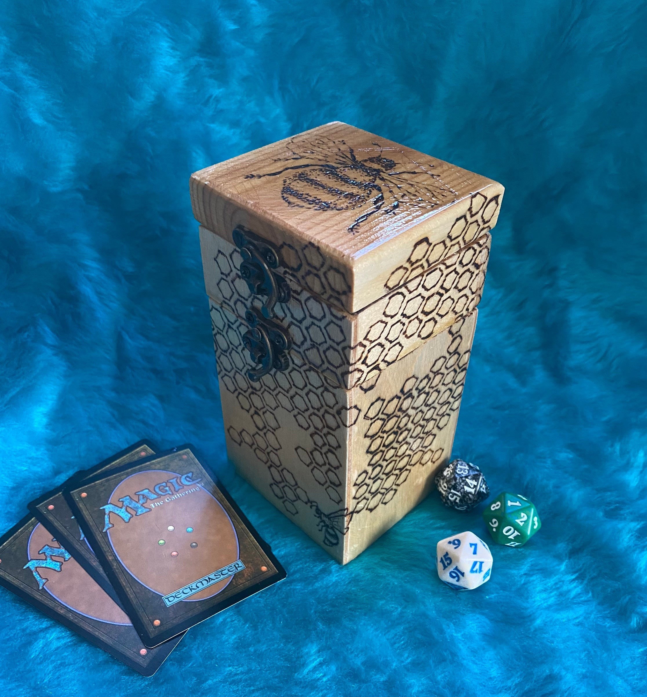 Deck Box Handmade Wooden Deckbox TCG MTG Yugioh Etsy