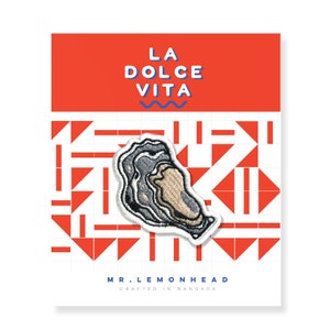 Oyster La dolce vita  / iron on patch
