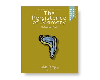The Persistence of memory / iron on patches / Salvador dali clock